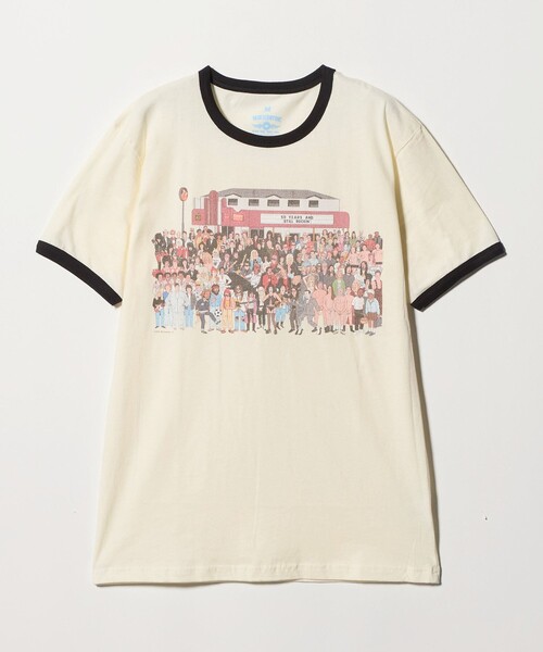 ASTRAET(アストラット)の「<BLUESCENTRIC>ROXY LA リンガーTシャツ(Tシャツ/カットソー・レディース・ホワイト・FREE)」の1枚目の写真