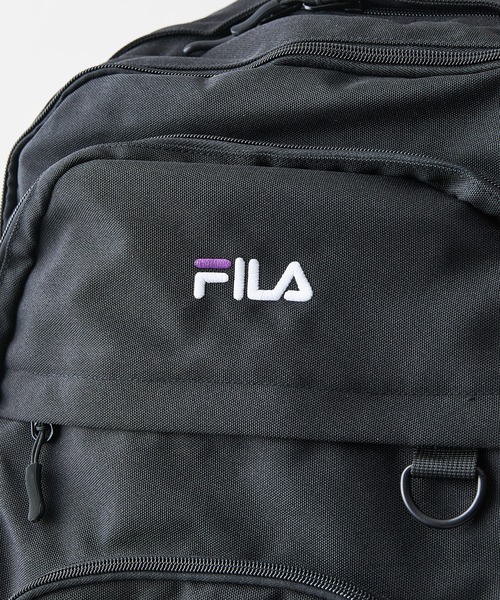 FILA(フィラ)の「【FILA/フィラ】【大容量29L A4サイズ対応】クリアポーチ付きバックパック 通勤・通学 PCポケット 部活 韓国ファッション ストリート(バックパック/リュック・メンズ・パープル/ブラック/サックスブルー・FREE)」の15枚目の写真