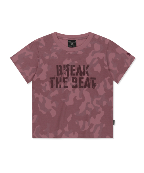 BROWNBREATH(ブラウンブレス)の「W CAMO PATTERN TEE - BURGANDY(Tシャツ/カットソー・レディース・その他・SMALL/MEDIUM)」の1枚目の写真