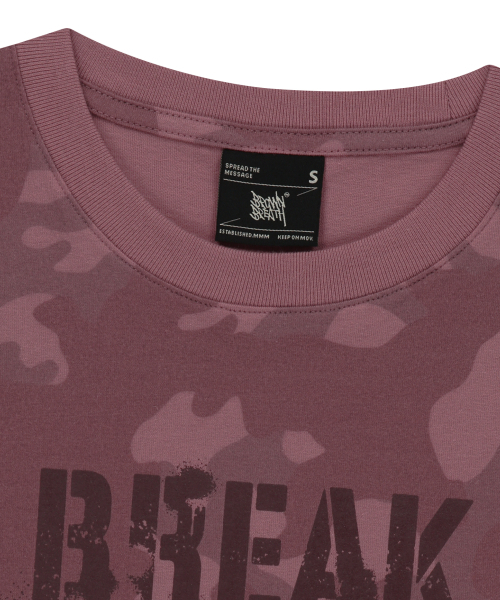 BROWNBREATH(ブラウンブレス)の「W CAMO PATTERN TEE - BURGANDY(Tシャツ/カットソー・レディース・その他・SMALL/MEDIUM)」の3枚目の写真