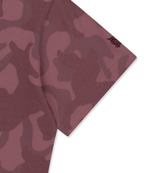 BROWNBREATH(ブラウンブレス)の「W CAMO PATTERN TEE - BURGANDY(Tシャツ/カットソー・レディース・その他・SMALL/MEDIUM)」の5枚目の写真