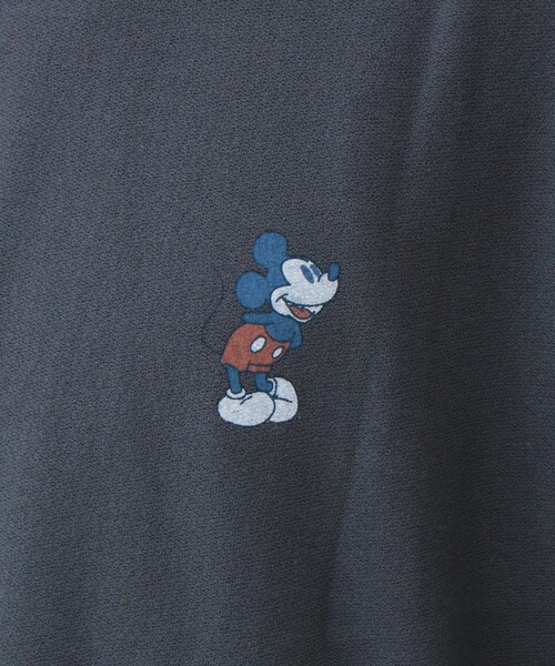 GLOSTER(グロスター)の「【ユニセックスで着れる】梨地ミッキー&ミニープリント Tシャツ(Tシャツ/カットソー・メンズ・ブラック/オフホワイト・M/L)」の10枚目の写真