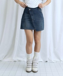 3.3 Field Trip  | 【セットアップ着用可能】3.3 Field Trip／ラップデニムミニスカート(デニムスカート)