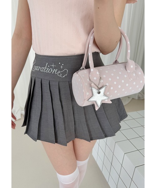 frunco(フランコ)の「星チャーム付きドットミニBAG(ハンドバッグ・レディース・ホワイト/ピンク/イエロー/ブラック/ブルー・FREE)」の20枚目の写真