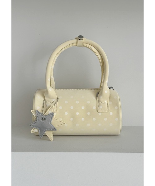 frunco(フランコ)の「星チャーム付きドットミニBAG(ハンドバッグ・レディース・ホワイト/ピンク/イエロー/ブラック/ブルー・FREE)」の15枚目の写真