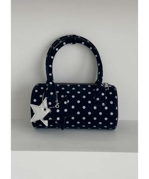 frunco(フランコ)の「星チャーム付きドットミニBAG(ハンドバッグ・レディース・ホワイト/ピンク/イエロー/ブラック/ブルー・FREE)」の10枚目の写真