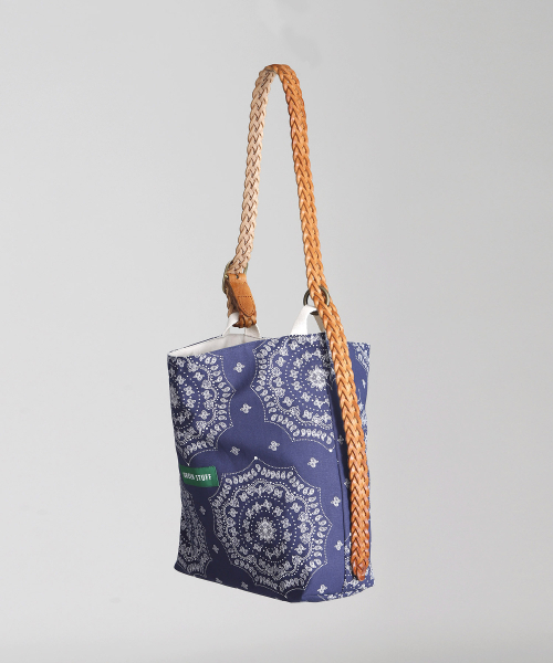 GREEN STUFF(グリーンスタッフ)の「belted bag B2 - paisley navy(ショルダーバッグ・レディース・その他・FREE)」の9枚目の写真