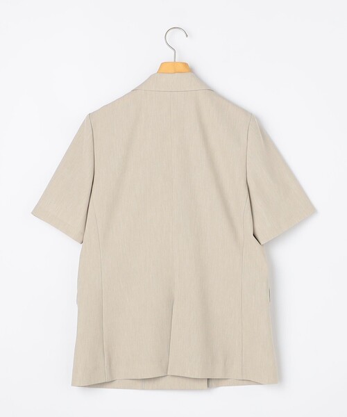 NOLLEY’S Sophi（ノーリーズソフィ）の「《セットアップ対応》ウォッシャブルドライツイルハーフスリーブジャケット（テーラードジャケット・レディース・ホワイト/ベージュ・38/36）」の17枚目の写真