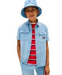 TOMMY HILFIGER | BOYS ウェイビーフラッグヘリンボーンショートスリーブシャツ(シャツ/ブラウス)