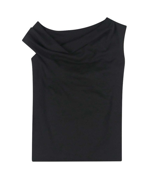 OUR WACOAL(アワワコール)の「カップ付きアシンメトリートップス ノンワイヤー(Tシャツ/カットソー・レディース・ブラック/チャコールグレー/ネイビー・M/L)」の8枚目の写真