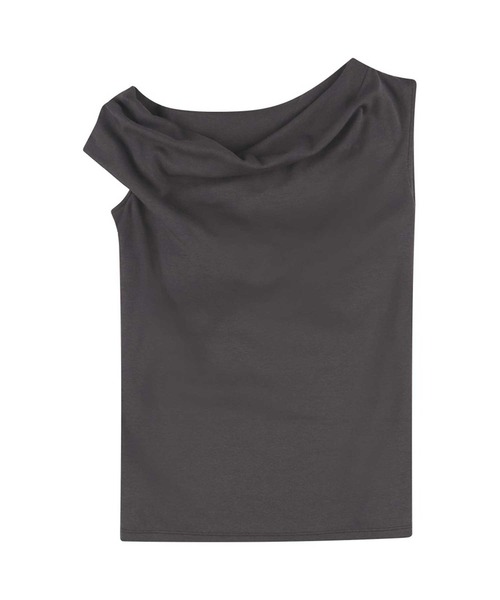 OUR WACOAL(アワワコール)の「カップ付きアシンメトリートップス ノンワイヤー(Tシャツ/カットソー・レディース・ブラック/チャコールグレー/ネイビー・M/L)」の12枚目の写真