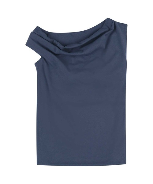 OUR WACOAL(アワワコール)の「カップ付きアシンメトリートップス ノンワイヤー(Tシャツ/カットソー・レディース・ブラック/チャコールグレー/ネイビー・M/L)」の21枚目の写真