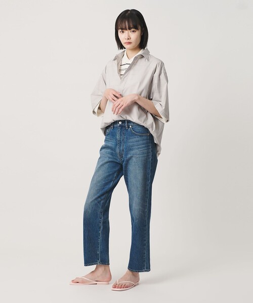 NICE WEATHER(ナイスウェザー)の「<NICE WEATHER>ボーダー ショートスリーブ ポロシャツ(ポロシャツ・メンズ・ホワイト/ダークグレー・L/M/S)」の12枚目の写真