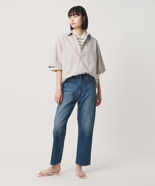 NICE WEATHER(ナイスウェザー)の「<NICE WEATHER>ボーダー ショートスリーブ ポロシャツ(ポロシャツ・メンズ・ホワイト/ダークグレー・L/M/S)」の13枚目の写真