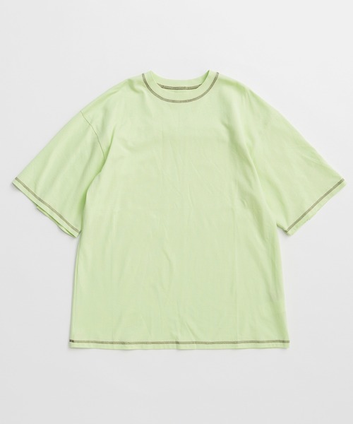 MAISON SPECIAL(メゾンスペシャル)の「Multi-Way Color Stitch-Over T-Shirt/マルチウェイカラーステッチオーバーTEE(Tシャツ/カットソー・レディース・ブラック/ホワイト/グリーン・FREE)」の11枚目の写真