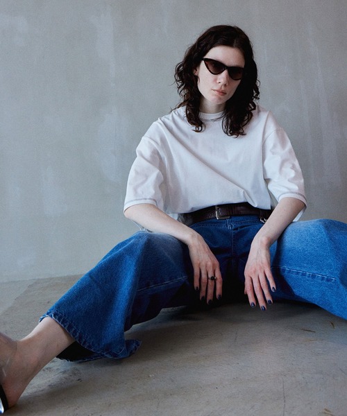 MAISON SPECIAL(メゾンスペシャル)の「Multi-Way Color Stitch-Over T-Shirt/マルチウェイカラーステッチオーバーTEE(Tシャツ/カットソー・レディース・ブラック/ホワイト/グリーン・FREE)」の22枚目の写真
