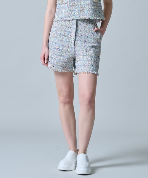 DOUBLE STANDARD CLOTHING（ダブルスタンダードクロージング）の「サマーツイードショートパンツ（その他パンツ・レディース・マルチ・36/38）」の3枚目の写真