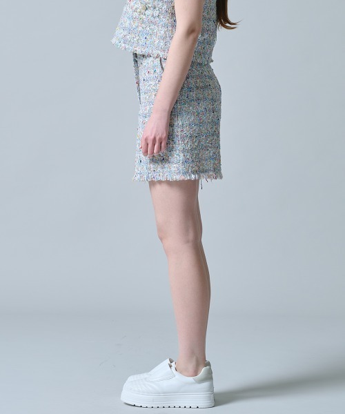 DOUBLE STANDARD CLOTHING（ダブルスタンダードクロージング）の「サマーツイードショートパンツ（その他パンツ・レディース・マルチ・36/38）」の4枚目の写真