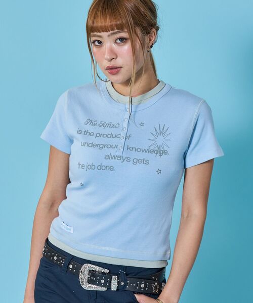 SEQUENZ｜シークエンズ（メンズ）のTシャツ/カットソー（ブルー