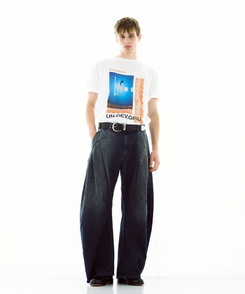 LOOSE JOINTS(ルーズジョインツ)の「別注 CLAY ARLINGTON - UNDERGROUND DEVELOPMENT GROUP S/S TE(Tシャツ/カットソー・メンズ・ホワイト・LARGE/MEDIUM/SMALL)」の4枚目の写真