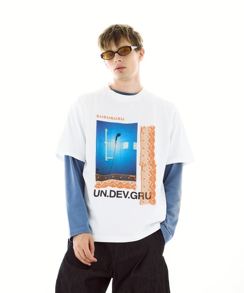 LOOSE JOINTS(ルーズジョインツ)の「別注 CLAY ARLINGTON - UNDERGROUND DEVELOPMENT GROUP S/S TE(Tシャツ/カットソー・メンズ・ホワイト・LARGE/MEDIUM/SMALL)」の10枚目の写真