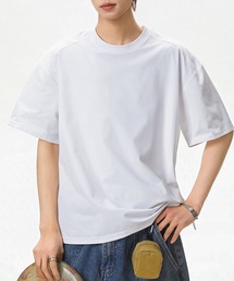 【TOBEE】リラックスルーズ ベーシックTシャツ 無地カットソー