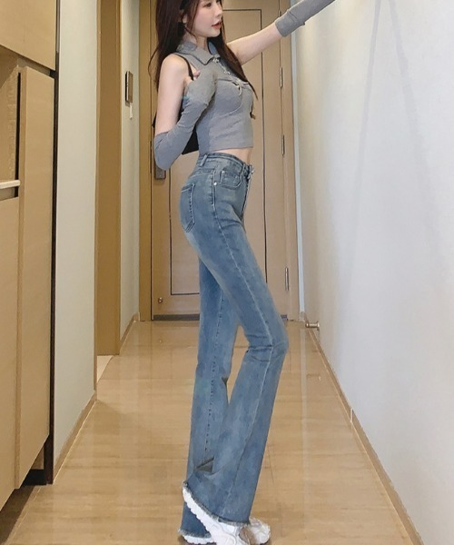 REBALANCE(リバランス)の「フレアデニムパンツ(デニムパンツ・レディース・C/B/A・SMALL/MEDIUM/LARGE)」の9枚目の写真