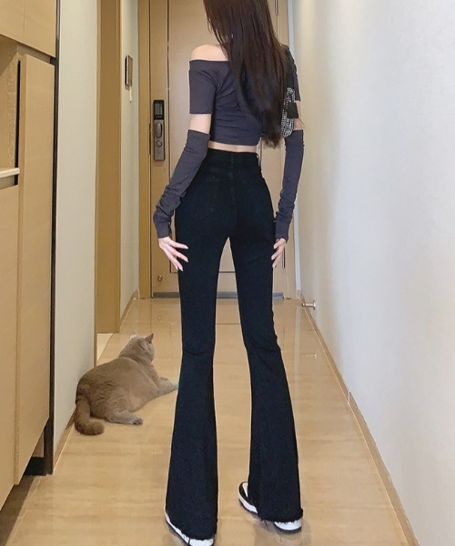 REBALANCE(リバランス)の「フレアデニムパンツ(デニムパンツ・レディース・C/B/A・SMALL/MEDIUM/LARGE)」の10枚目の写真
