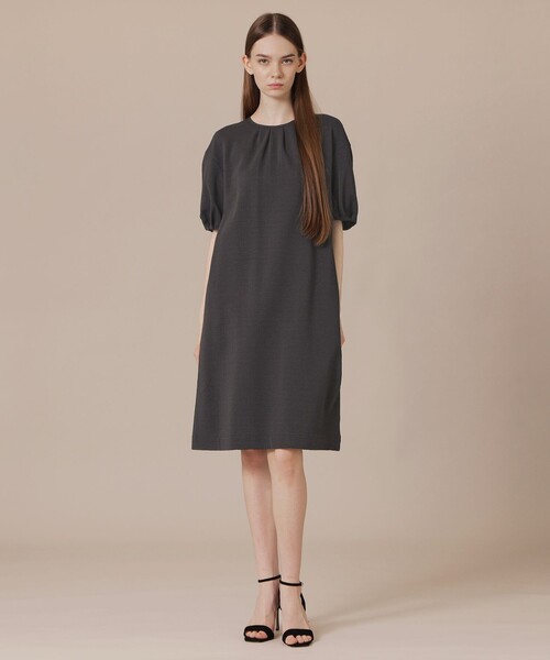 MACKINTOSH LONDON（マッキントッシュ ロンドン）の「【WEB・一部店舗限定】サッカーストレッチワンピース（ワンピース・レディース・ネイビー/チャコールグレー・38）」の14枚目の写真