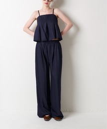My shawty（マイシャウティー）の「denim cami set up（デニムパンツ）」