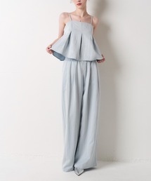 My shawty（マイシャウティー）の「denim cami set up（デニムパンツ）」