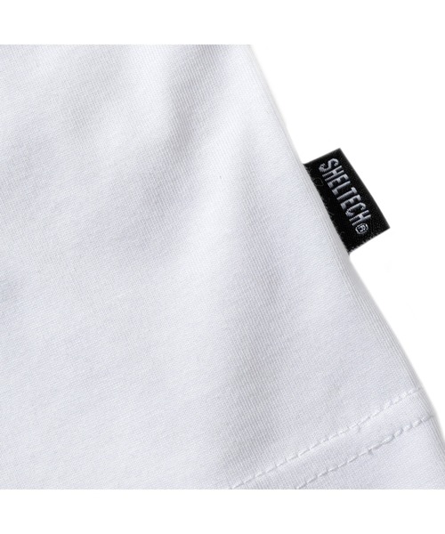 CALEE(キャリー)の「×SHELTECH LOGO FOOT BALL TEE <A TYPE>(Tシャツ/カットソー・メンズ・ホワイト・MEDIUM/LARGE/X-LARGE)」の2枚目の写真