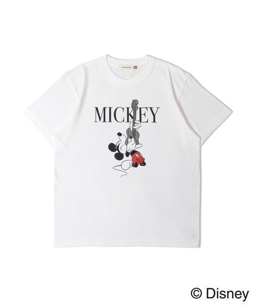 GOOD ROCK SPEED(グッドロックスピード)の「OOD ROCK SPEED/グッドロックスピード ROCK / MICKEY / SS TEE(Tシャツ/カットソー・メンズ・ホワイト/チャコール・M/L)」の3枚目の写真