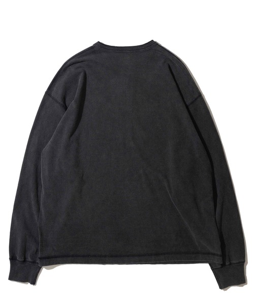 Healthknit(ヘルスニット)の「【Healthknit】Henlyneck L/S (Sulfur dye) / 硫化染め ヘンリーネック ロングスリーブTシャツ(Tシャツ/カットソー・メンズ・ブラック/グレー・LARGE/X-LARGE/SMALL/MEDIUM)」の4枚目の写真