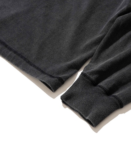 Healthknit(ヘルスニット)の「【Healthknit】Henlyneck L/S (Sulfur dye) / 硫化染め ヘンリーネック ロングスリーブTシャツ(Tシャツ/カットソー・メンズ・ブラック/グレー・LARGE/X-LARGE/SMALL/MEDIUM)」の9枚目の写真