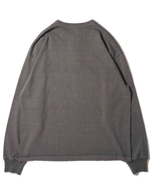 Healthknit(ヘルスニット)の「【Healthknit】Henlyneck L/S (Sulfur dye) / 硫化染め ヘンリーネック ロングスリーブTシャツ(Tシャツ/カットソー・メンズ・ブラック/グレー・LARGE/X-LARGE/SMALL/MEDIUM)」の6枚目の写真