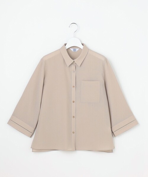J.PRESS(ジェイプレス)の「トロピカルボイル シャツ ブラウス(シャツ/ブラウス・レディース・スカイブルー系/ベージュ系/グレー系・T15/T13)」の9枚目の写真