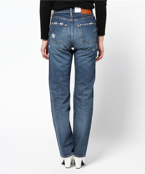 MOUSSY（マウジー）の「MV Fago wide Straight（デニムパンツ・レディース・ブルー・23inch/24inch/25inch/27inch/26inch）」の8枚目の写真