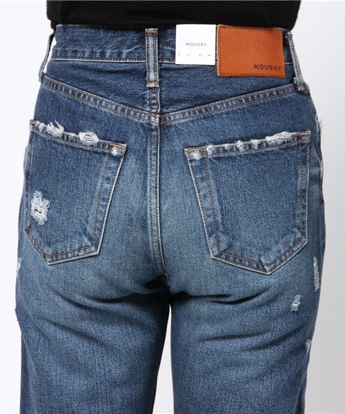 MOUSSY（マウジー）の「MV Fago wide Straight（デニムパンツ・レディース・ブルー・23inch/24inch/25inch/27inch/26inch）」の10枚目の写真
