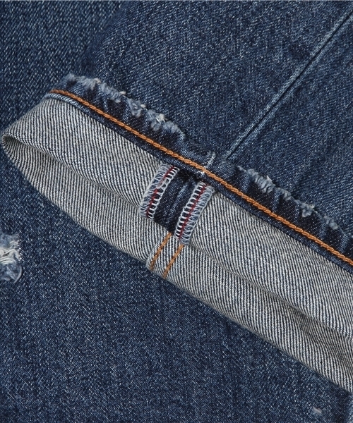 MOUSSY（マウジー）の「MV Fago wide Straight（デニムパンツ・レディース・ブルー・23inch/24inch/25inch/27inch/26inch）」の2枚目の写真