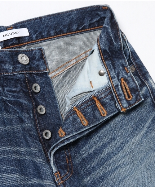 MOUSSY（マウジー）の「MV Fago wide Straight（デニムパンツ・レディース・ブルー・23inch/24inch/25inch/27inch/26inch）」の3枚目の写真