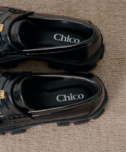Chico(チコ)の「厚底プレートローファー(その他シューズ・レディース・ベージュ/ブラック・SMALL/MEDIUM/LARGE)」の12枚目の写真