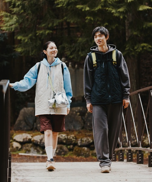 KiU(キウ)の「キウ 2WAYリバーシブルフリースベスト(その他アウター・レディース・ブラック/ホワイト系その他/ブラウン系その他・MEDIUM/LARGE/X-LARGE)」の14枚目の写真