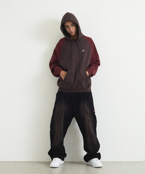 XLARGE(エクストララージ)の「WORK HOODED SWEATSHIRT(パーカー・メンズ・ライトブルー/ブラウン/ネイビー・XL/L/M/S)」の11枚目の写真