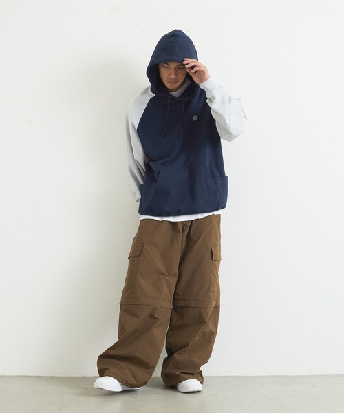 XLARGE(エクストララージ)の「WORK HOODED SWEATSHIRT(パーカー・メンズ・ライトブルー/ブラウン/ネイビー・XL/L/M/S)」の9枚目の写真