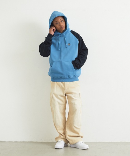 XLARGE(エクストララージ)の「WORK HOODED SWEATSHIRT(パーカー・メンズ・ライトブルー/ブラウン/ネイビー・XL/L/M/S)」の10枚目の写真