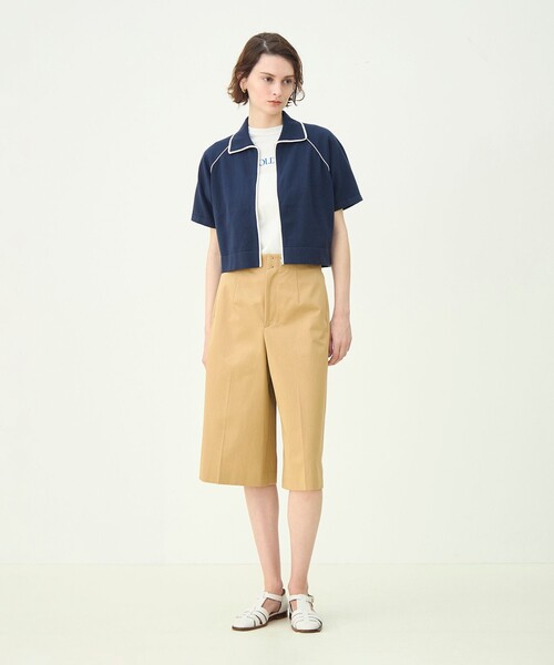 MACPHEE(マカフィー)の「パイピングニット ポロカラーカーディガン(カーディガン/ボレロ・レディース・ネイビー/ホワイト・S)」の3枚目の写真