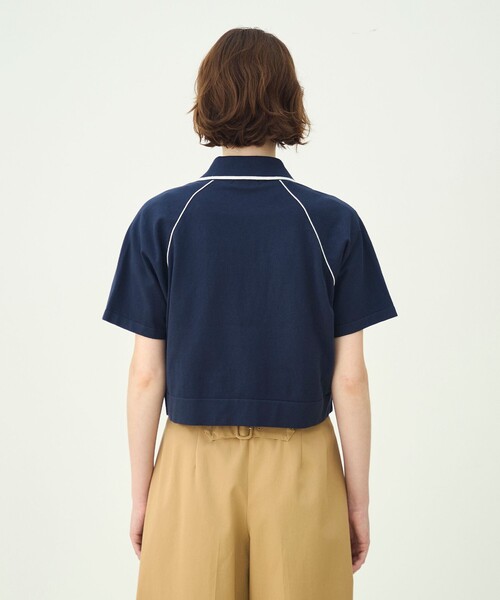 MACPHEE(マカフィー)の「パイピングニット ポロカラーカーディガン(カーディガン/ボレロ・レディース・ネイビー/ホワイト・S)」の7枚目の写真