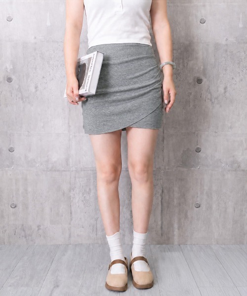 Miniministore(ミニミニストア)の「インナーパンツ付き ミニスカート 無地(スカート・レディース・ブラック/グレー・M/L)」の9枚目の写真