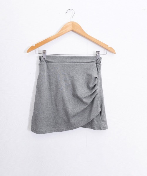 Miniministore(ミニミニストア)の「インナーパンツ付き ミニスカート 無地(スカート・レディース・ブラック/グレー・M/L)」の6枚目の写真